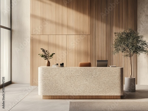Modern minimalist office re...