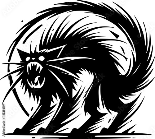 angry supernatural cat manga anime teeth sharp