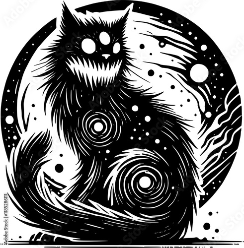 angry supernatural cat manga anime teeth sharp