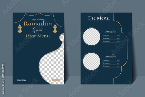 Ramadan special iftar menu design and social media template