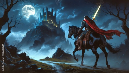 Dark Fantasy - Castle at night