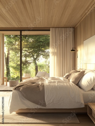 Serene Bedroom Design with ...