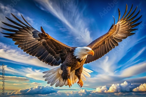 Majestic Bald Eagle Soaring: Freedom, Power, and American Symbolism in Flight photo