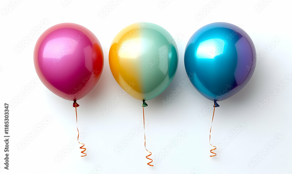 Colorful balloons studio shot, celebration Colorful balloons studio shot, celebration