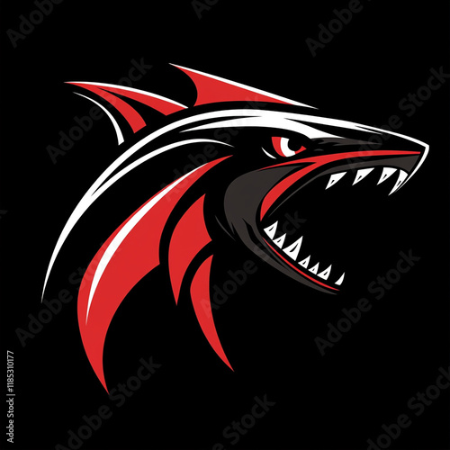 Barracuda illustration sports team logo photo