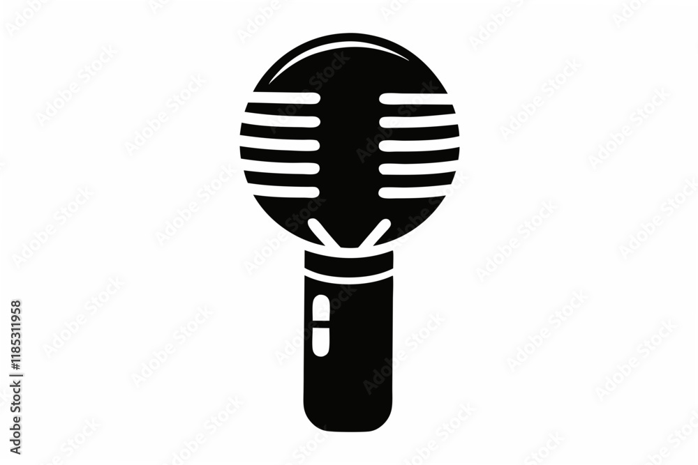 microphone silhouette vector microphone silhouette vector