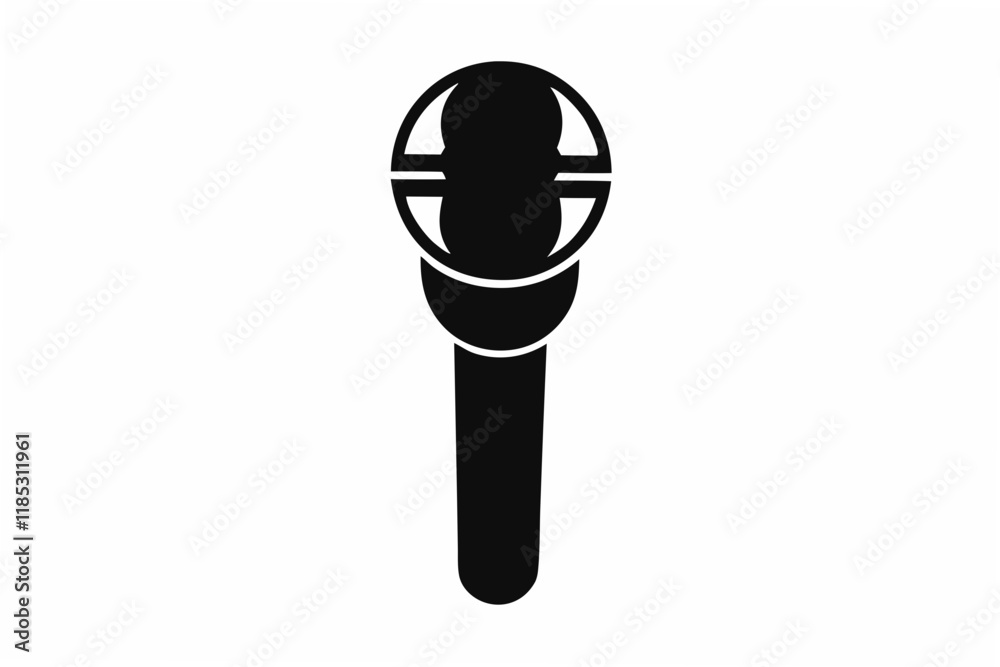 microphone silhouette vector microphone silhouette vector