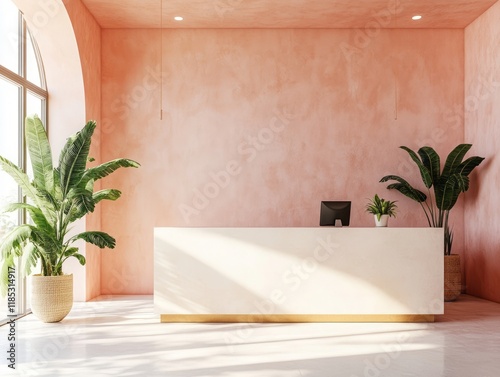 Minimalist Reception Area W...