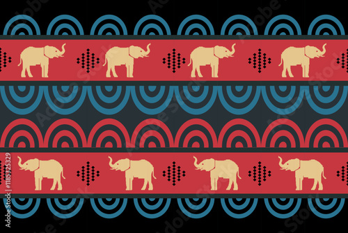 elephants pattern,
Beautiful Thailand,thai pattern,seamless,Traditional,ethnic,fabric pattern for textiles,rugs, wallpaper,clothing, sarong,batik,wrap,embroidery,print,background,cover, illust