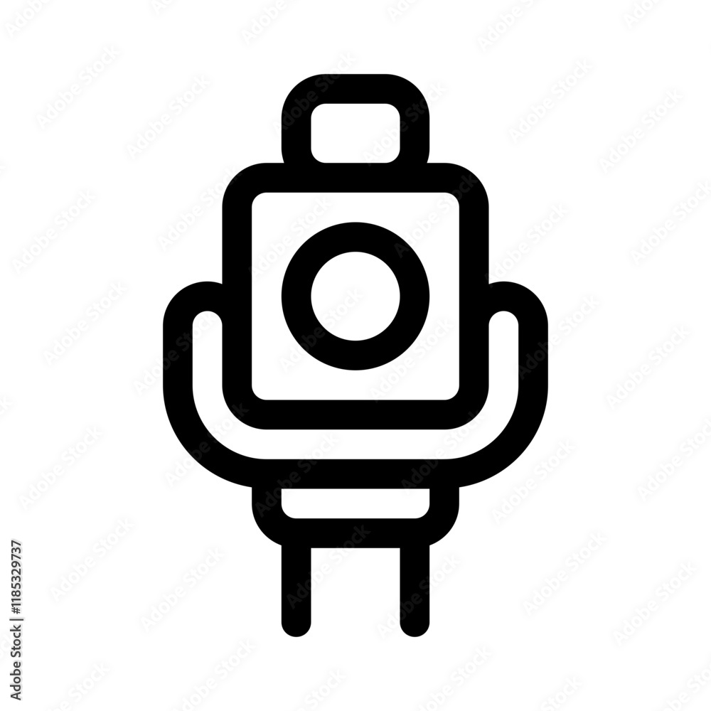 laser level icon with line style, perfect for user interface projects laser level icon with line style, perfect for user interface projects
