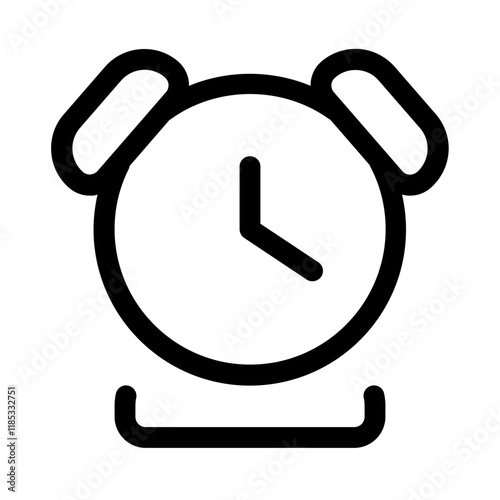 school alarm icon with line style, perfect for user interface projects