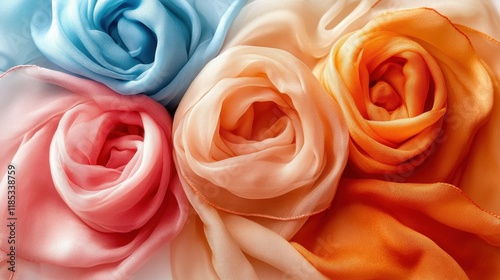 Elegant Soft Scarves in Artistic Display