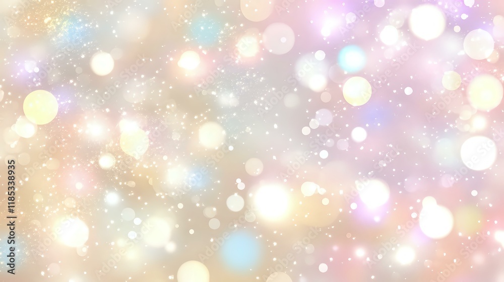 A radiant ivory glitter background with sparkling pastel bokeh lights in soft tones, creating a dreamy and festive creative ambiance A radiant ivory glitter background with sparkling pastel bokeh lights in soft tones, creating a dreamy and festive creative ambiance