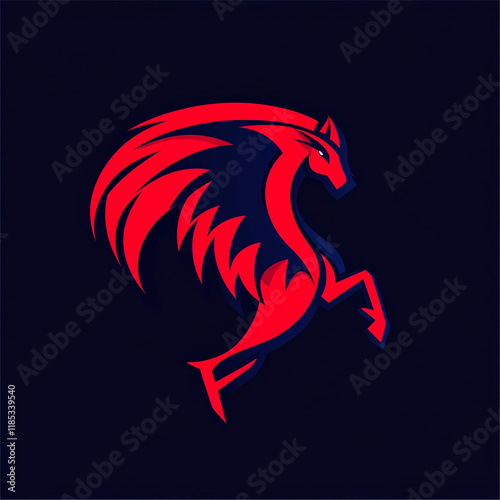 Wallpaper Mural Pegasus illustration sports team logo Torontodigital.ca