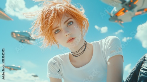 The_beautiful_girl_with_orange_hair, generated ai
