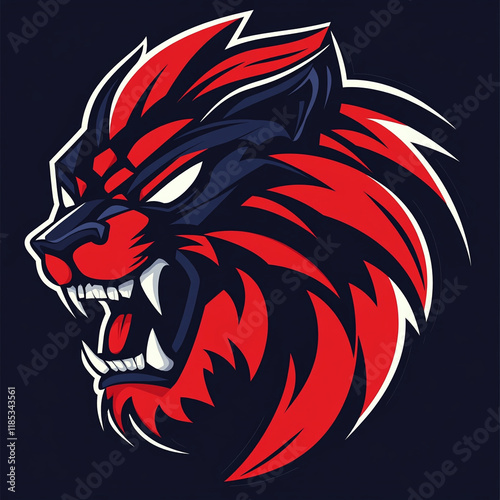 Wallpaper Mural Shishi Lion Mask illustration sports team logo Torontodigital.ca