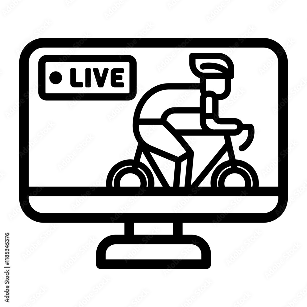 cycling Line Icon cycling Line Icon