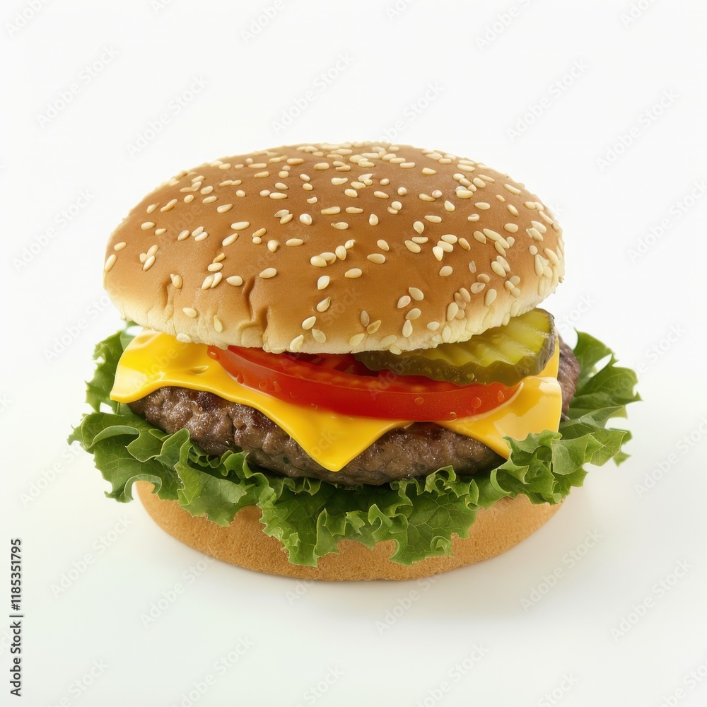 Burger bun on white background Burger bun on white background