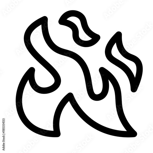 sparks icon with line style, perfect for user interface projects