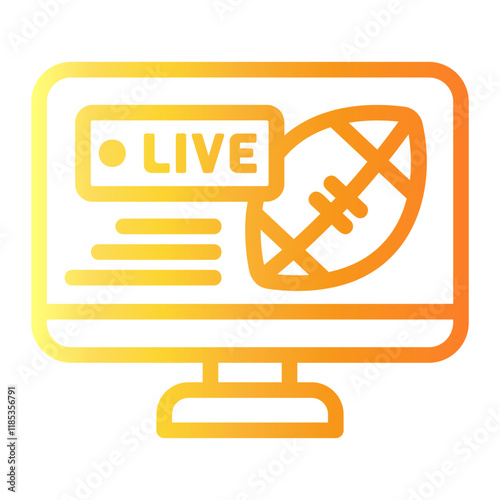 live Line Gradient Icon