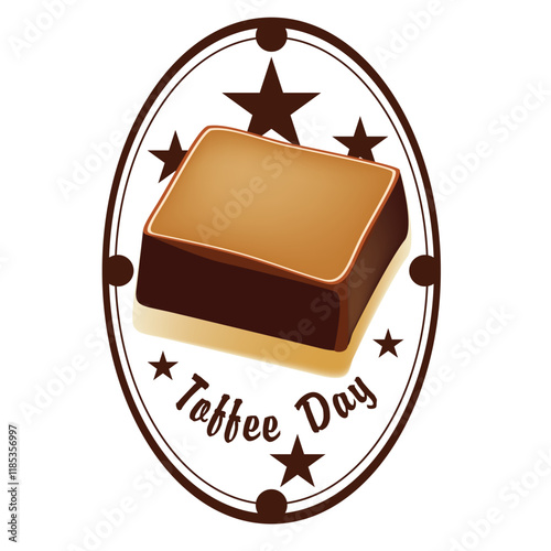 Label for sweet treat Toffee Day
