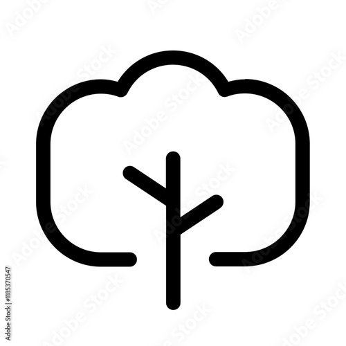 clove tree icon with line style, perfect for user interface projects