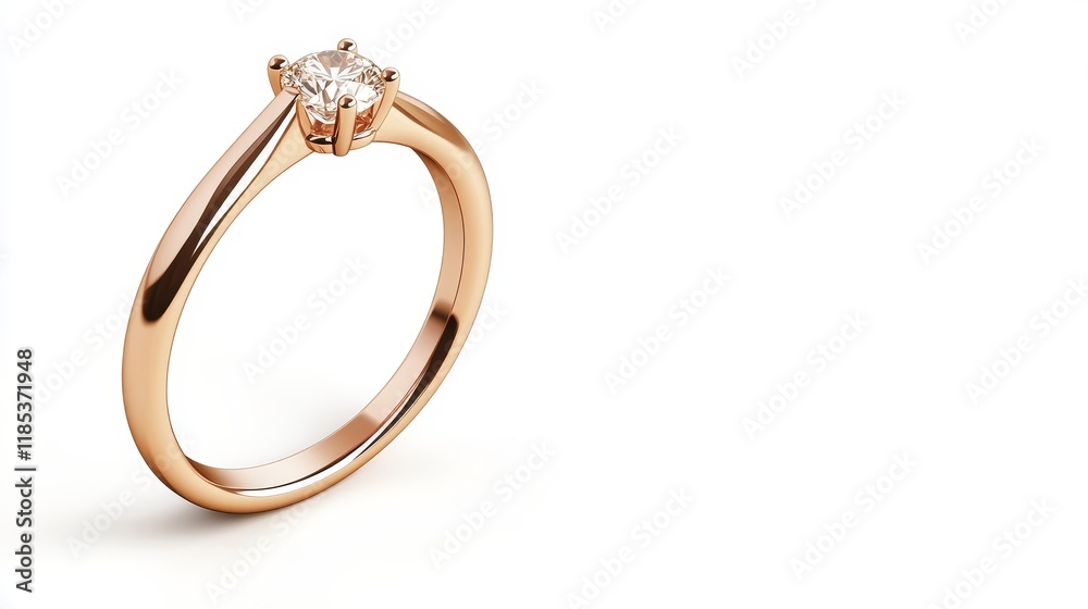 Elegant Solitaire Diamond Ring in Rose Gold Setting, Perfect for Engagement or Special Occasion, High-Quality Jewelry Displaying Timeless Beauty and Craftsmanship Elegant Solitaire Diamond Ring in Rose Gold Setting, Perfect for Engagement or Special Occasion, High-Quality Jewelry Displaying Timeless Beauty and Craftsmanship