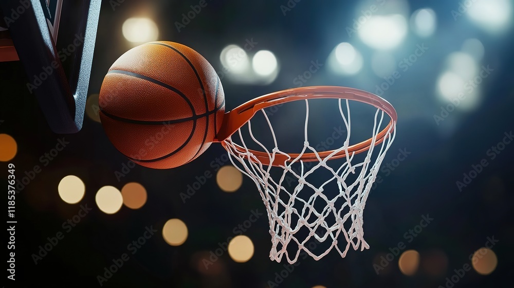 Isolated Basketball - Iconic and Dynamic Sports Imagery for Athletic and Active Concepts Isolated Basketball - Iconic and Dynamic Sports Imagery for Athletic and Active Concepts