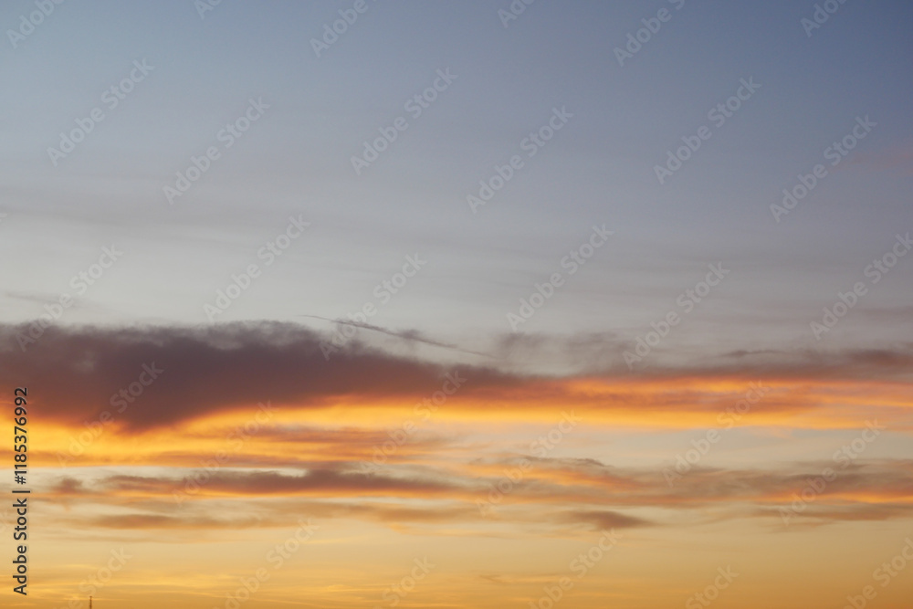 Fototapeta premium burning sky at sunset. Red sky abstract background.