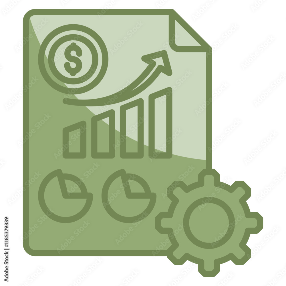 Financial Report Icon Element For Design Financial Report Icon Element For Design