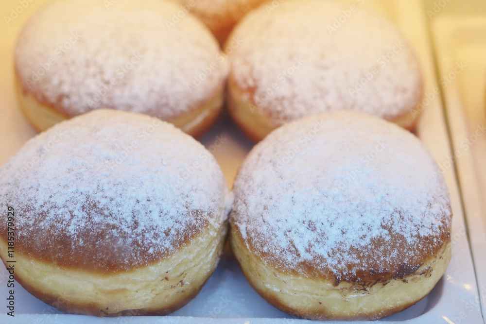 Enjoy the Delight of Delicious Powdered Sugar Doughnuts Freshly Baked Enjoy the Delight of Delicious Powdered Sugar Doughnuts Freshly Baked