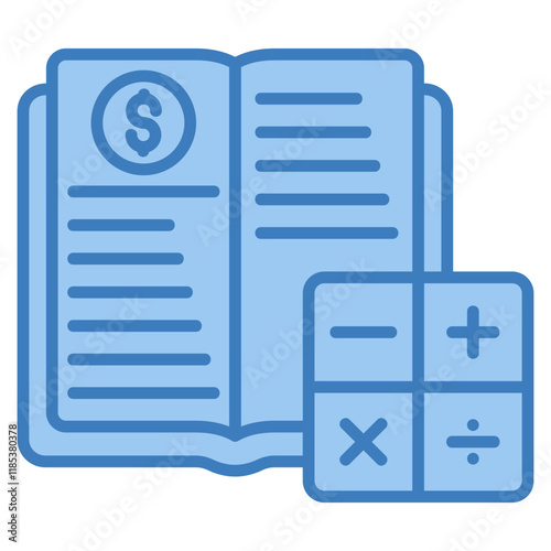 Accounting Book Icon Element For Design