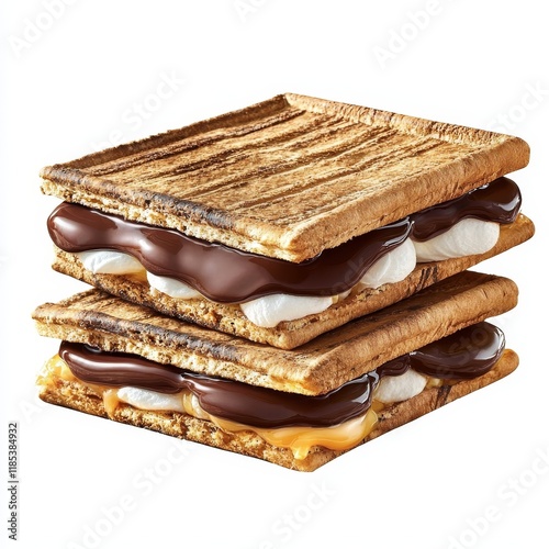 Stacked Smores Grilled Brea...