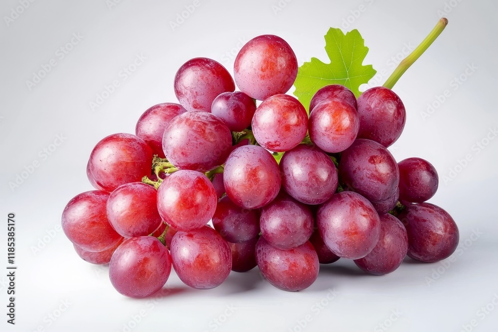 Red Grape Cluster Close-up Still Life Photography