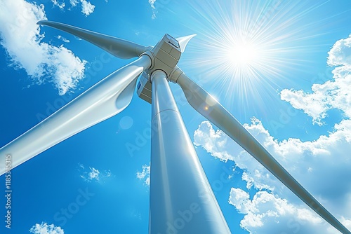 Low Angle View of Wind Turb...