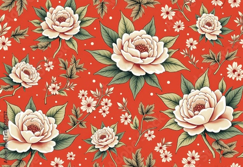 Artisan Crafted Vintage Kimono Patterns: Repeat Prints for Distinctive Fashion and Interior Design Projects