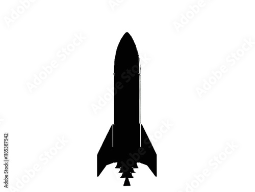 Rocket launching into the sky during a clear day with an upward trajectory towards space exploration