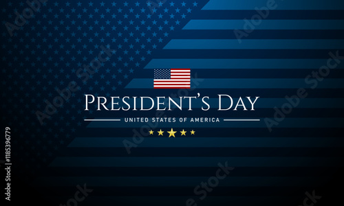 Happy Presidents Day United States Of America Design Background Illustration
