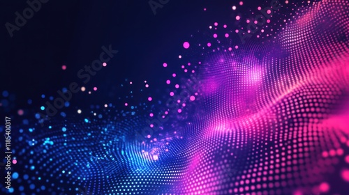 Wallpaper Mural Abstract pink and blue digital wave background. Torontodigital.ca