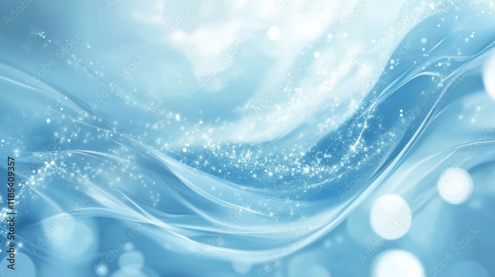 Abstract light blue composition with flowing shapes. Abstract light blue composition with flowing shapes.