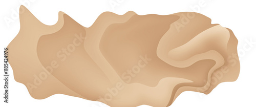 Liquid foundation smudges isolated on white background