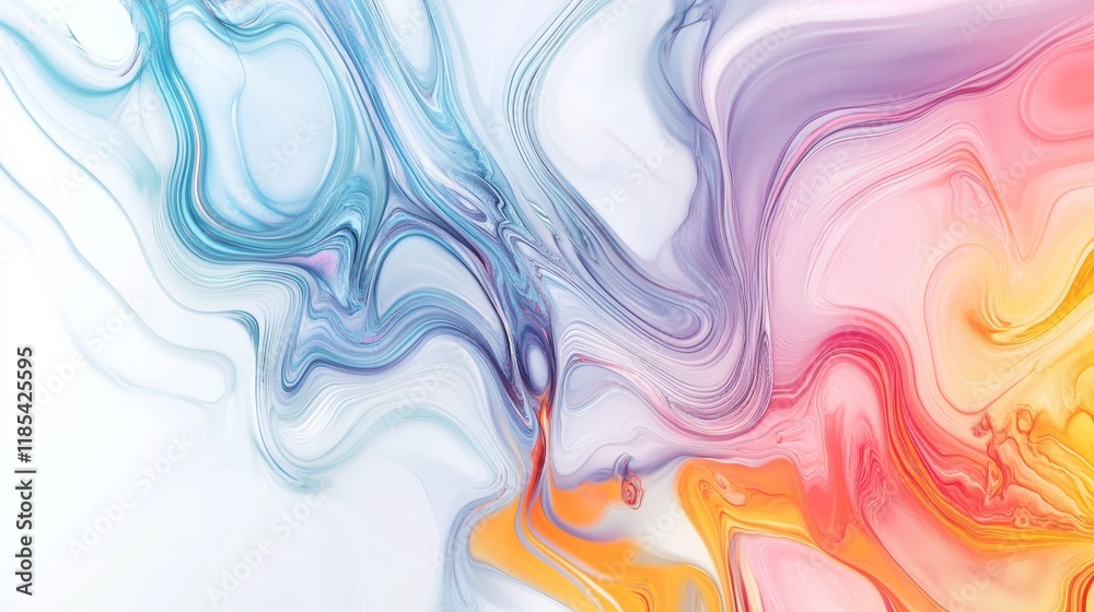 Fototapeta premium abstract white background with gradient color and artistic dynamic line decoration