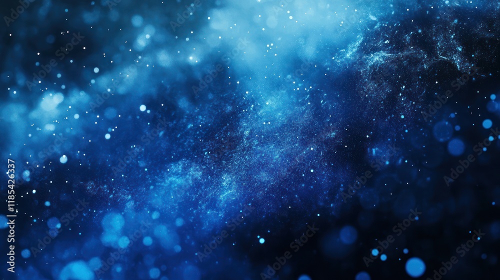 Fototapeta premium Biotech-themed blue abstract background.