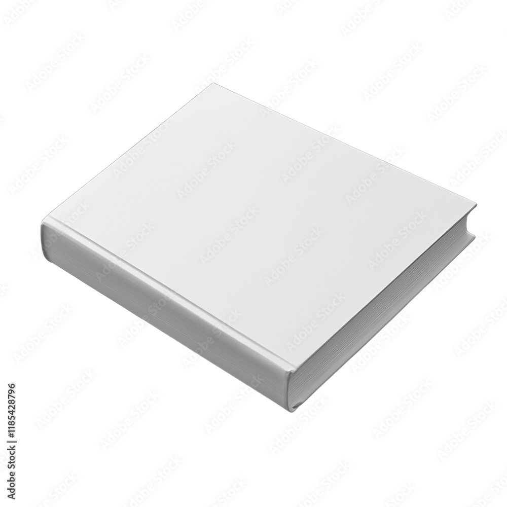 The image shows a single blank white hardcover book, isolated on a black background, suitable for book cover design mockups. The image shows a single blank white hardcover book, isolated on a black background, suitable for book cover design mockups.
