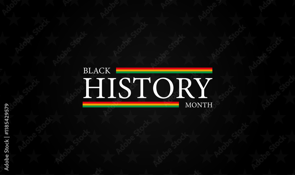 Naklejka premium Celebrating Diversity and Unity Black History Month 2025