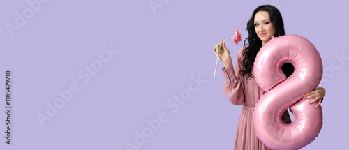 Beautiful young woman with ...