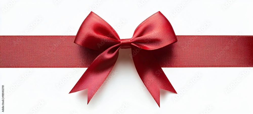 Elegant red ribbon with a bow on a white background, perfect for gift wrapping, celebrations, and holiday decorations. Elegant red ribbon with a bow on a white background, perfect for gift wrapping, celebrations, and holiday decorations.
