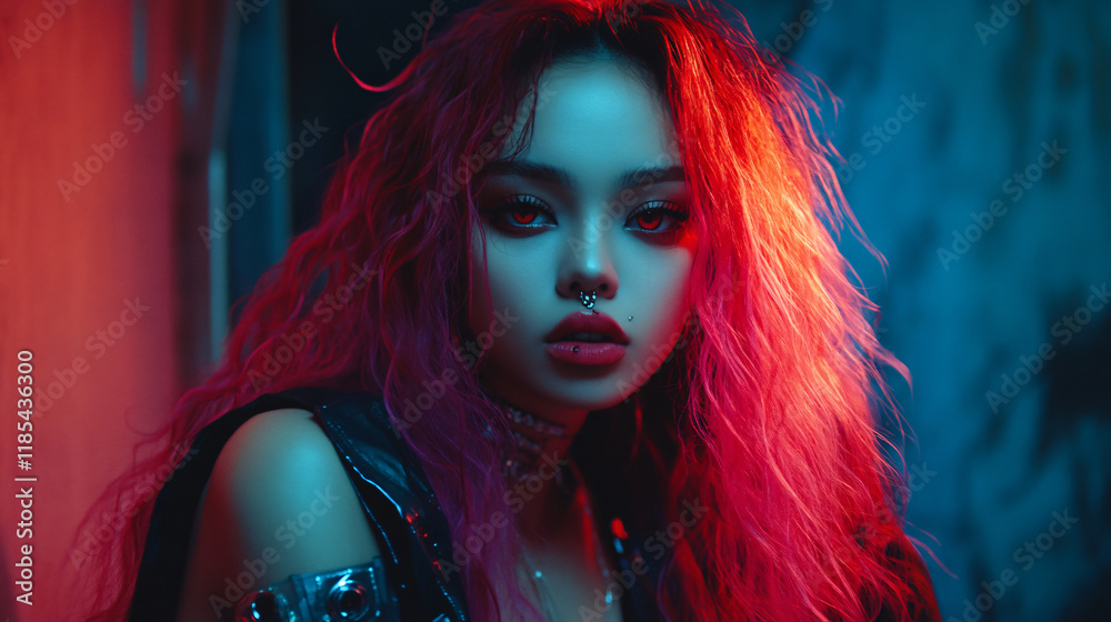 Naklejka premium Captivating portraits women vibrant street Dubai bustling cultural district traditional fashion modern aesthetic backdrop lively market warm lighting tattoo photography night fiction fantasy wallpaper