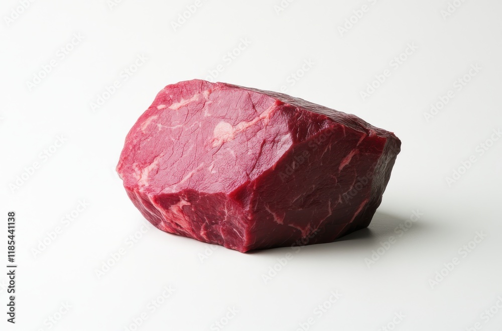 Fresh Raw Beef Cuts on White Background for Culinary Presentation and Recipe Development, Ideal for Meat Market, Grocery Store, or Cooking Classes Fresh Raw Beef Cuts on White Background for Culinary Presentation and Recipe Development, Ideal for Meat Market, Grocery Store, or Cooking Classes