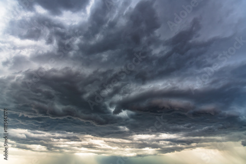 Canvas Print Summer storm clouds in the sky